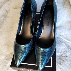 Karl Lagerfeld Teal pumps